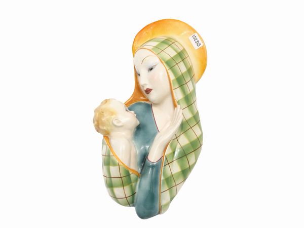 Madonna con Bambino, Zaccagnini Firenze  - Asta Una casa al Ponte Vecchio - Associazione Nazionale - Case d'Asta italiane