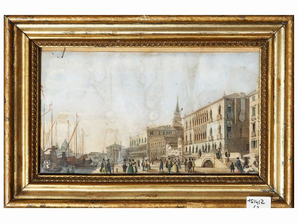 Scorci veneziani  - Asta Una casa al Ponte Vecchio - Associazione Nazionale - Case d'Asta italiane