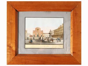 Vedute di Firenze  - Asta Una casa al Ponte Vecchio - Associazione Nazionale - Case d'Asta italiane