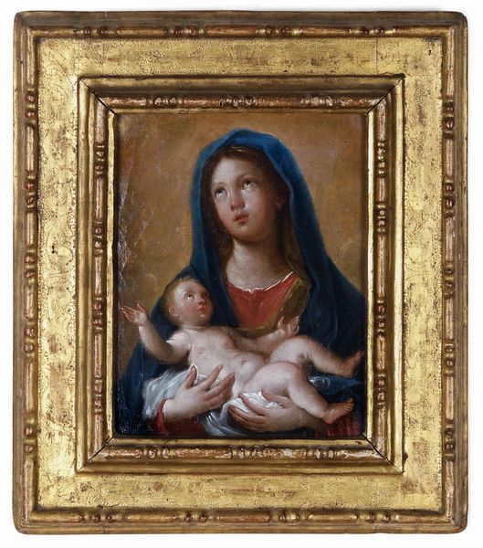 Agostino Masucci : Madonna con Ges Bambino  - Asta Dimore italiane - Associazione Nazionale - Case d'Asta italiane