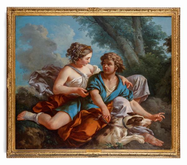 Louis Jean François Lagrenée : Venere e Adone  - Asta Dimore italiane - Associazione Nazionale - Case d'Asta italiane