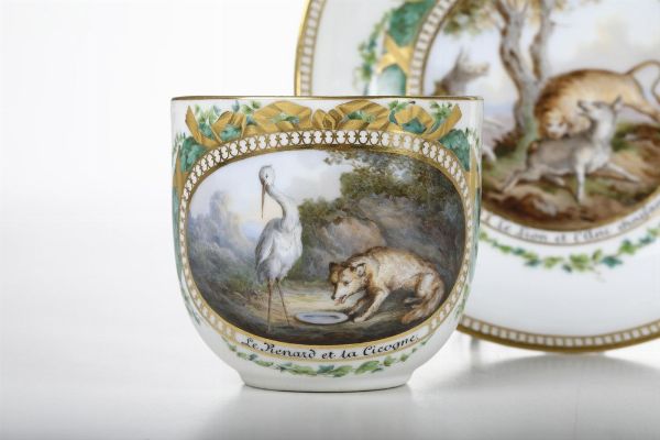 Tazza con piattino<BR>Meissen, 1770-1780 circa  - Asta Dimore italiane - Associazione Nazionale - Case d'Asta italiane