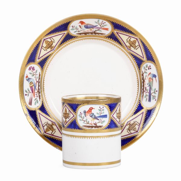 Tazza con piattino <BR>Napoli, verso il 1810  - Asta Dimore italiane - Associazione Nazionale - Case d'Asta italiane