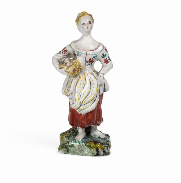 Rara figurina erotica <BR>Savona, 1780-1790 circa  - Asta Dimore italiane - Associazione Nazionale - Case d'Asta italiane