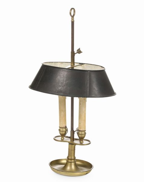 Lampada bouillotte in bronzo dorato, XIX secolo  - Asta Dimore italiane - Associazione Nazionale - Case d'Asta italiane