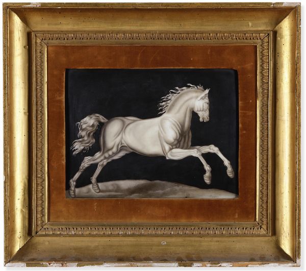 Targa raffigurante cavallo, XX secolo  - Asta Dimore italiane - Associazione Nazionale - Case d'Asta italiane