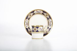 Tazza con piattino <BR>Napoli, verso il 1810  - Asta Dimore italiane - Associazione Nazionale - Case d'Asta italiane