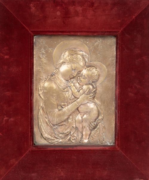 Bassorilievo in metallo raffigurante Madonna col Bambino (da Desiderio da Settignano)  - Asta  Asta a Tempo - Antiquariato: Arredi, Icone, Dipinti Antichi e del XIX Secolo , Arte Orientale - Associazione Nazionale - Case d'Asta italiane