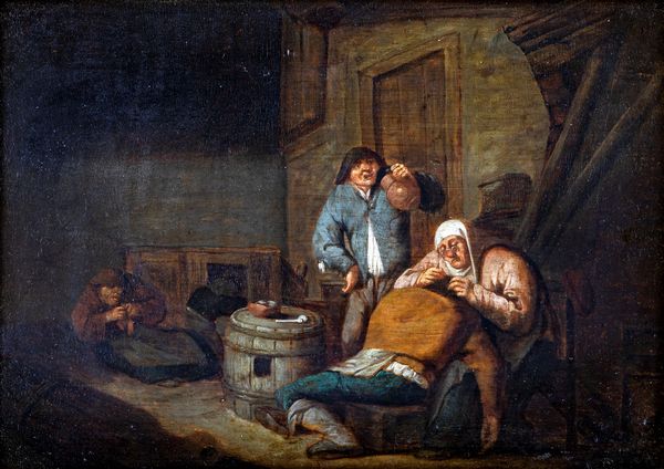 Adriaen Brouwer : Scena di genere  - Asta  Asta a Tempo - Antiquariato: Arredi, Icone, Dipinti Antichi e del XIX Secolo , Arte Orientale - Associazione Nazionale - Case d'Asta italiane