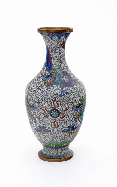 Piccolo vaso ad anfora in metallo cloisonn, Cina, XIX secolo  - Asta  Asta a Tempo - Antiquariato: Arredi, Icone, Dipinti Antichi e del XIX Secolo , Arte Orientale - Associazione Nazionale - Case d'Asta italiane