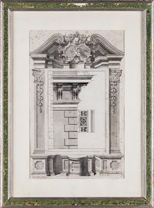 GIORGIO DOMENICO FOSSATI : Tre incisioni raffiguranti prospetti architettonici  - Asta  Asta a Tempo - Antiquariato: Arredi, Icone, Dipinti Antichi e del XIX Secolo , Arte Orientale - Associazione Nazionale - Case d'Asta italiane