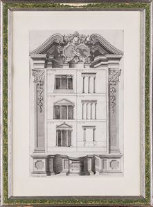 GIORGIO DOMENICO FOSSATI : Tre incisioni raffiguranti prospetti architettonici  - Asta  Asta a Tempo - Antiquariato: Arredi, Icone, Dipinti Antichi e del XIX Secolo , Arte Orientale - Associazione Nazionale - Case d'Asta italiane