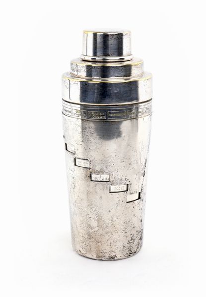 Shaker per cocktail in metallo argentato  - Asta Asta a Tempo a Libera Offerta - Arredi per la Tavola in Silver Plated - Associazione Nazionale - Case d'Asta italiane