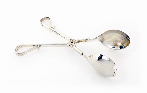 Pinza per servire in metallo argentato  - Asta Asta a Tempo a Libera Offerta - Arredi per la Tavola in Silver Plated - Associazione Nazionale - Case d'Asta italiane