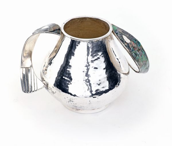 Vaso da fiori in metallo argentato, Messico  - Asta Asta a Tempo a Libera Offerta - Arredi per la Tavola in Silver Plated - Associazione Nazionale - Case d'Asta italiane