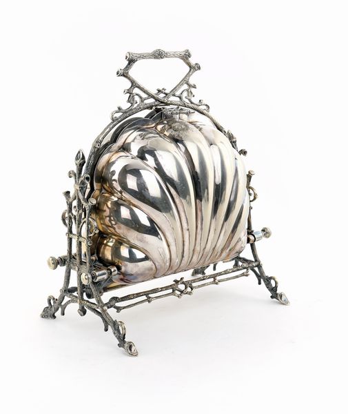 Biscottiera in metallo argentato  - Asta Asta a Tempo a Libera Offerta - Arredi per la Tavola in Silver Plated - Associazione Nazionale - Case d'Asta italiane