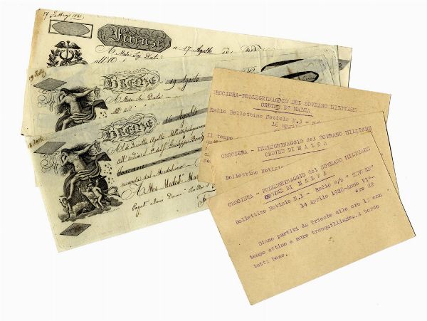 6 cartoline relative ad una crociera-pellegrinaggio del Sovrano Militare Ordine di Malta.  - Asta Autografi e Manoscritti | ASTA A TEMPO - PARTE I  - Associazione Nazionale - Case d'Asta italiane