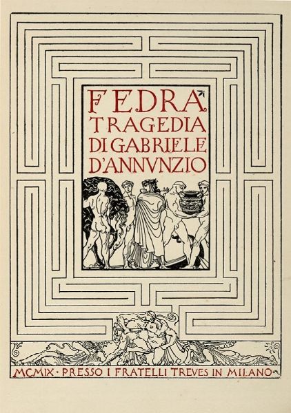 Gabriele D'Annunzio : Lotto composto di 7 opere di Gabriele D'Annunzio.  - Asta Libri a stampa dal XVI al XX secolo | ASTA A TEMPO - PARTE II  - Associazione Nazionale - Case d'Asta italiane