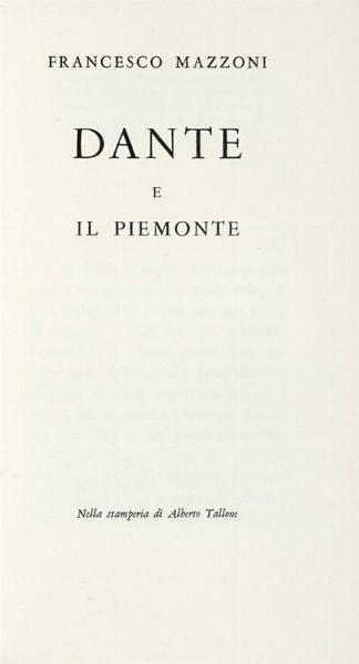 Lotto composto di 3 edizioni Tallone.  - Asta Libri a stampa dal XVI al XX secolo | ASTA A TEMPO - PARTE II  - Associazione Nazionale - Case d'Asta italiane