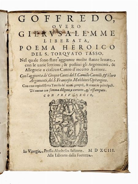 Lotto composto di 9 opere del XVI secolo.  - Asta Libri a stampa dal XVI al XX secolo | ASTA A TEMPO - PARTE II  - Associazione Nazionale - Case d'Asta italiane