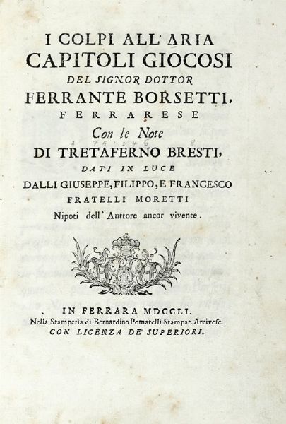 Lotto composto di 18 opere del XVIII secolo.  - Asta Libri a stampa dal XVI al XX secolo | ASTA A TEMPO - PARTE II  - Associazione Nazionale - Case d'Asta italiane