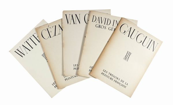 Lotto di 8 volumi di Les trsors de la peinture francaise, su Renoir, Lautrec, Watteau, Czanne, Van Gogh, Ingres, Gauguin, L'cole franco-flamande.  - Asta Libri a stampa dal XVI al XX secolo | ASTA A TEMPO - PARTE II  - Associazione Nazionale - Case d'Asta italiane