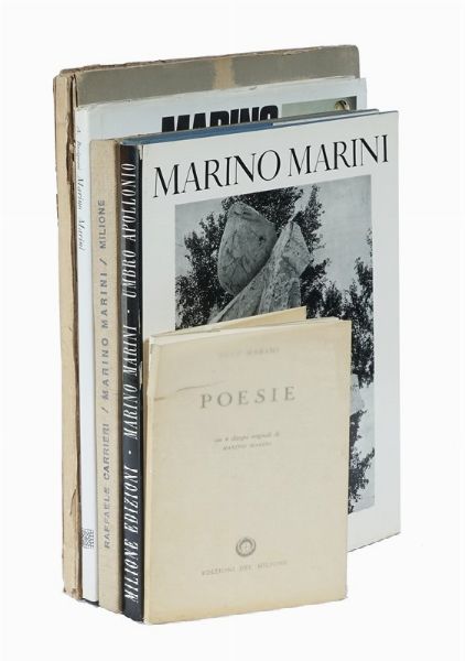 Lotto composto di 5 opere su Marino Marini.  - Asta Libri a stampa dal XVI al XX secolo | ASTA A TEMPO - PARTE II  - Associazione Nazionale - Case d'Asta italiane