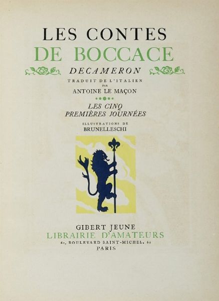 Lotto composto di 8 edizioni francesi illustrate.  - Asta Libri a stampa dal XVI al XX secolo | ASTA A TEMPO - PARTE II  - Associazione Nazionale - Case d'Asta italiane