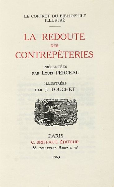 Lotto 8 opere di letteratura in francese, molte illustrate.  - Asta Libri a stampa dal XVI al XX secolo | ASTA A TEMPO - PARTE II  - Associazione Nazionale - Case d'Asta italiane