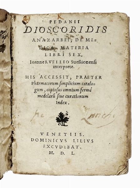 Lotto composto di 3 opere di medicina del XVI secolo.  - Asta Libri a stampa dal XVI al XX secolo | ASTA A TEMPO - PARTE II  - Associazione Nazionale - Case d'Asta italiane