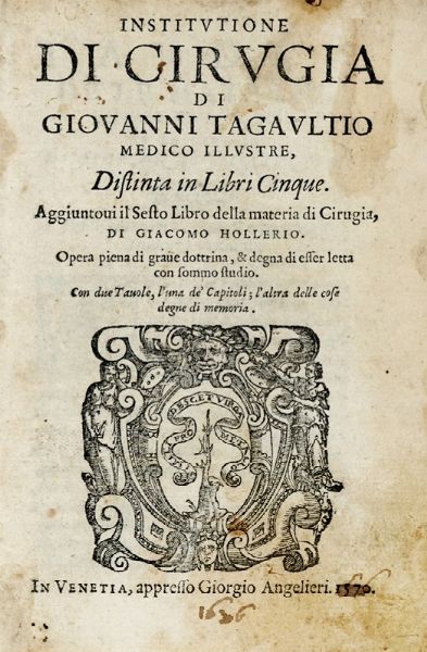 Lotto composto di 4 opere di medicina del XVI secolo.  - Asta Libri a stampa dal XVI al XX secolo | ASTA A TEMPO - PARTE II  - Associazione Nazionale - Case d'Asta italiane