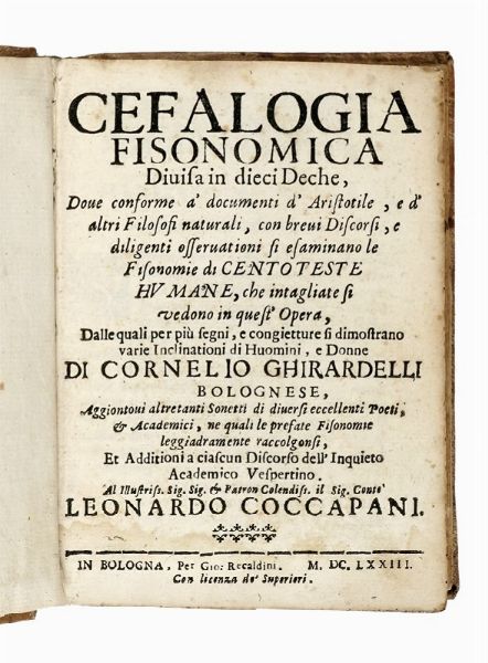 Lotto composto di 4 opere di medicina del XVII secolo.  - Asta Libri a stampa dal XVI al XX secolo | ASTA A TEMPO - PARTE II  - Associazione Nazionale - Case d'Asta italiane