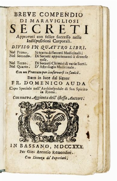 Lotto composto di 8 opere del XVIII secolo e XIX secolo di argomento prevalentemente medico.  - Asta Libri a stampa dal XVI al XX secolo | ASTA A TEMPO - PARTE II  - Associazione Nazionale - Case d'Asta italiane