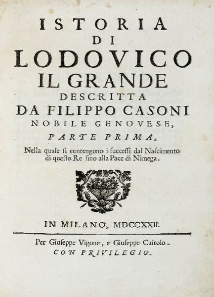 Lotto composto di 5 opere di storia del XVIII secolo.  - Asta Libri a stampa dal XVI al XX secolo | ASTA A TEMPO - PARTE II  - Associazione Nazionale - Case d'Asta italiane