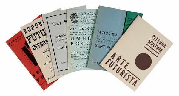 Esposizioni futuriste. 1912-1918. Esposizioni futuriste. II serie. 1918-1931.  - Asta Libri a stampa dal XVI al XX secolo | ASTA A TEMPO - PARTE II  - Associazione Nazionale - Case d'Asta italiane