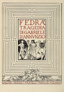 Gabriele D'Annunzio : Lotto composto di 7 opere di Gabriele D'Annunzio.  - Asta Libri a stampa dal XVI al XX secolo | ASTA A TEMPO - PARTE II  - Associazione Nazionale - Case d'Asta italiane