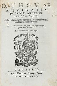 Lotto composto di 5 opere del XVI secolo.  - Asta Libri a stampa dal XVI al XX secolo | ASTA A TEMPO - PARTE II  - Associazione Nazionale - Case d'Asta italiane