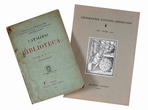 Catalogo della Biblioteca del conte F. S. C... patrizio romano.  - Asta Libri a stampa dal XVI al XX secolo | ASTA A TEMPO - PARTE II  - Associazione Nazionale - Case d'Asta italiane