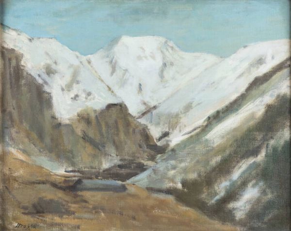 LEONARDO STROPPA Torino 1900 - 1991 : Paesaggio di montagna  - Asta Asta di Dipinti - Associazione Nazionale - Case d'Asta italiane