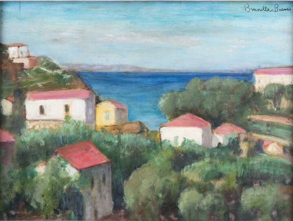 BRUNELLA BIANCO 1900-1941 : Cavo (Isola d'Elba) 1953  - Asta Asta di Dipinti - Associazione Nazionale - Case d'Asta italiane