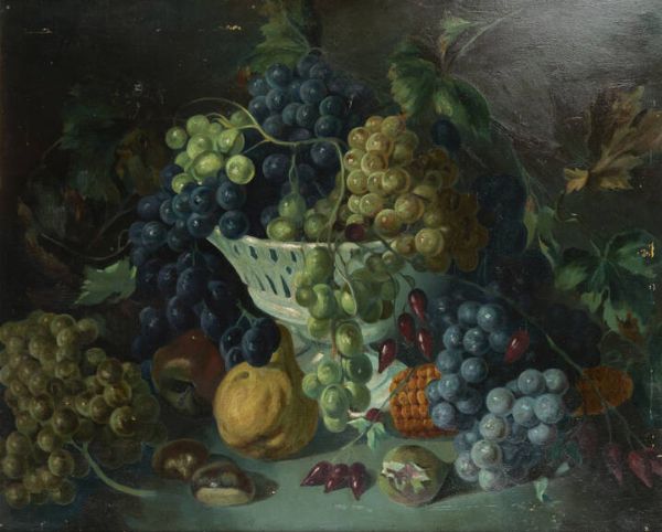 PITTORE ANONIMO DEL XIX SECOLO : Frutta  - Asta Asta di Dipinti - Associazione Nazionale - Case d'Asta italiane