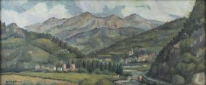 EMANUELE LAUSTINO Pittsburgh (USA) 1916 - 1988 Asti - Paesaggio