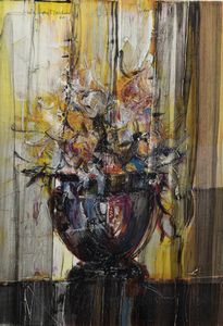 GIANNI SESIA DELLA MERLA Torino 1934 - 2023 - Vaso di fiori 1970