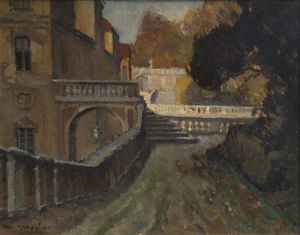 METELLO MERLO Milano 1886 - 1964 Torino - Villa Regina 8/11/1950