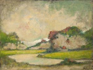 MARIO GACHET Torino 1879 - 1981 - Paesaggio