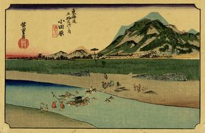 UTAGAWA HIROSHIGE I (AND? TOKUTAR?) : Undici tavole da Tkaid gojsan tsugi no uchi (Le cinquantatre stazioni della Tokaido o Grande Tkaid.  - Asta Arte antica, Orientalia e Cartografia | ASTA A TEMPO - PARTE I - Associazione Nazionale - Case d'Asta italiane