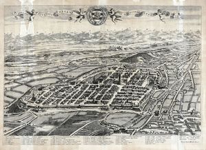 JOHANNES BLAEU : Castrum et Oppidum Dulcis-Aquae / Delinea Civitatis Fossani In Principatu Pedemontii / Oppidi Saurgii, et Viae Regiae a Carolo Emanuele I.  - Asta Arte antica, Orientalia e Cartografia | ASTA A TEMPO - PARTE I - Associazione Nazionale - Case d'Asta italiane