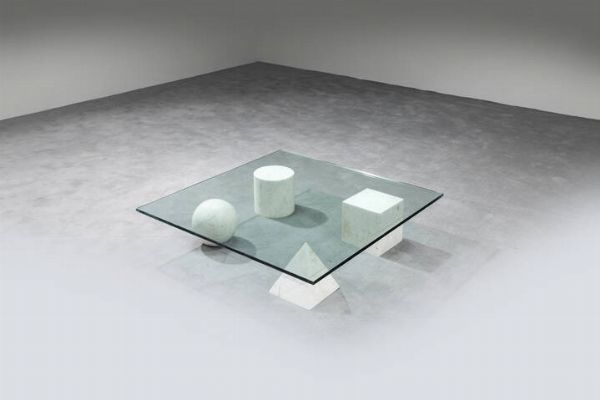MASSIMO VIGNELLI : Tavolino mod. Metafora  - Asta Asta di Design - Associazione Nazionale - Case d'Asta italiane