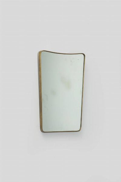 PRODUZIONE ITALIANA : Specchio con bordo in ottone. Anni '50 cm 68x46  - Asta Asta di Design - Associazione Nazionale - Case d'Asta italiane
