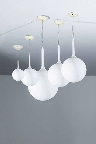 DE LUCCHI MICHELE  UBBENS HUUB : Cinque lampade mod. Castore  - Asta Asta di Design - Associazione Nazionale - Case d'Asta italiane